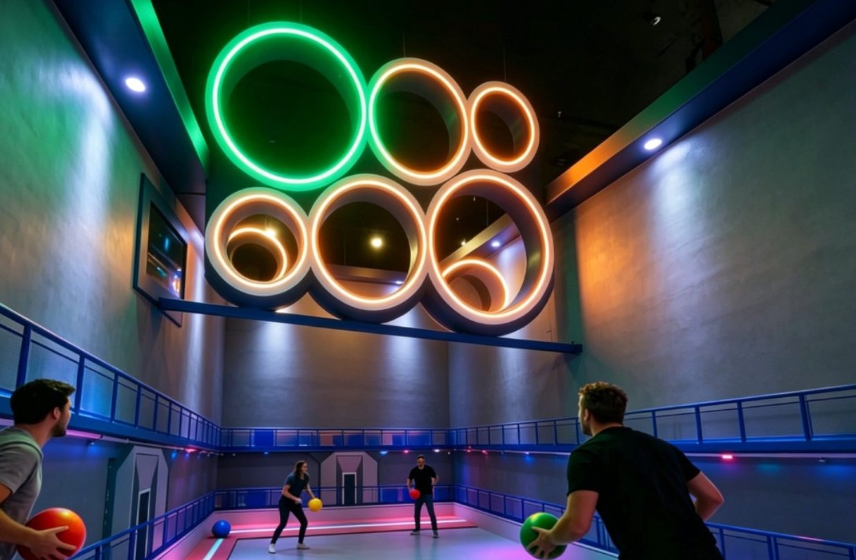 Skyring interactive attraction room